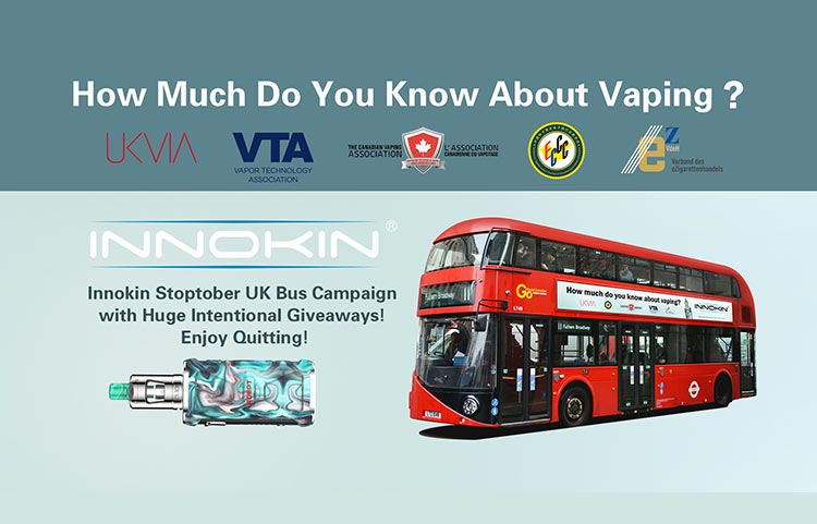 London Bus Campaign for Stoptober from Innokin