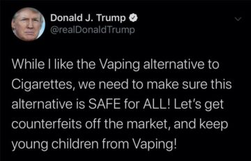 President Trump May Offer Good News to Vapers
