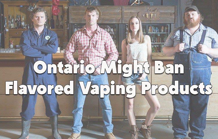 Ontario ban on flavored vaping products