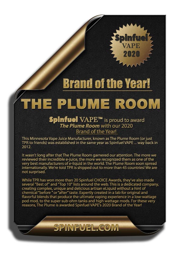 2020 Brand of the Year - The Plume Room