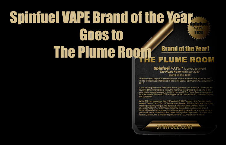 The Plume Room is Brand of the Year!