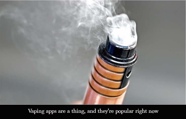 Vaping Apps are a Thing, and They’re Really Popular Right Now￼
