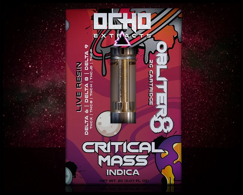 OBLITER8 2 Gram Cartridge “Critical Mass” Review