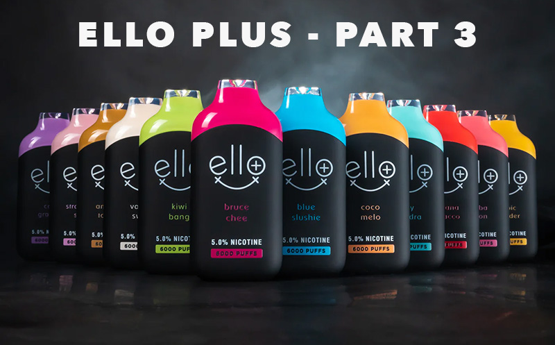 Ello Plus 6000 Puff Disposable Vapes by BLVK: The Ultimate Symphony of Flavors