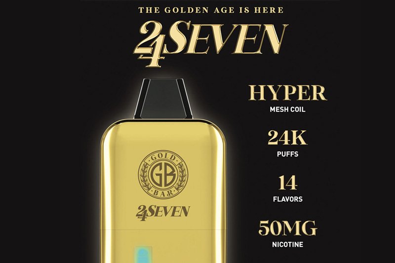 Gold Bar 24Seven 24K Disposable Vape Review A Gold